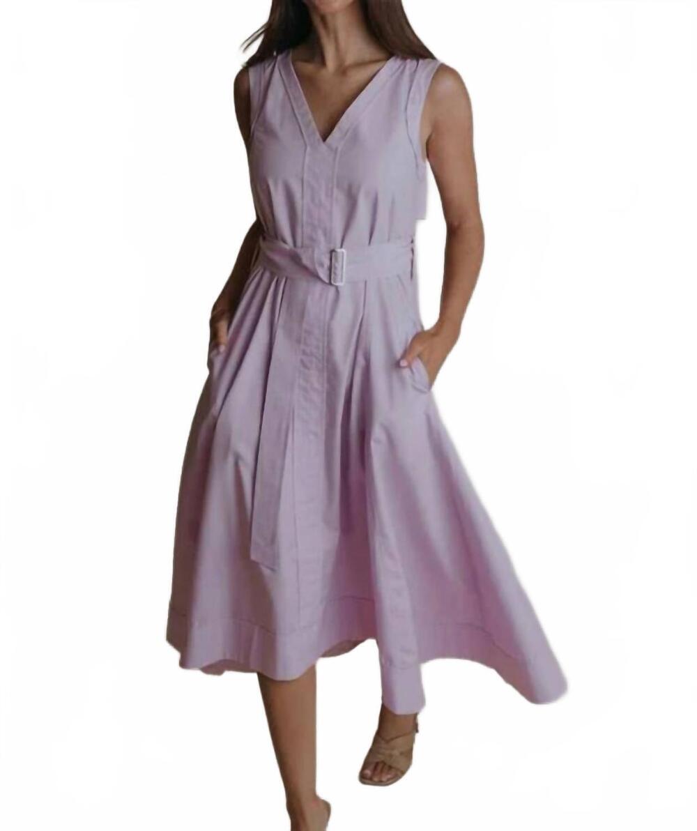 NEW LAROQUE market midi dress in lavender